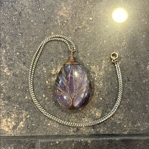 Hand Crafted Amethyst Pendant Necklace